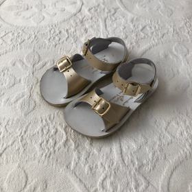 gold toddler sandals
