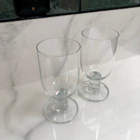 Two glass cups