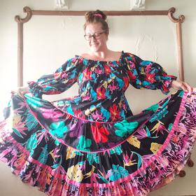 Anna Konya Tropical Twirl Dress