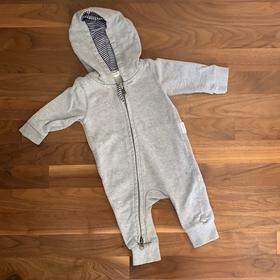 Organic Cotton Zip-Up Hoodie Coverall