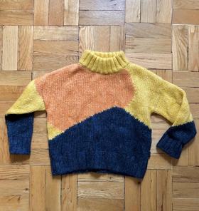 Fuji color block sweater
