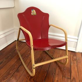 vintage toddler rocking chair
