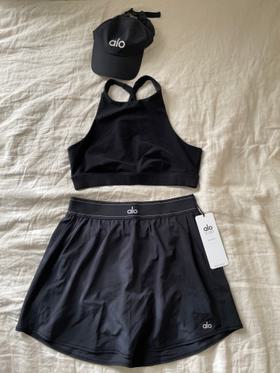 Tennis skirt/bra/cap