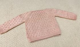 M&P Pink Summer Popcorn Cotton Sweater