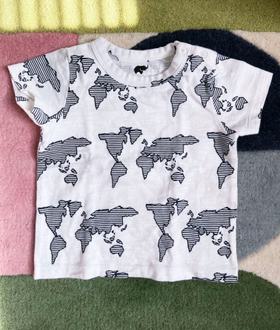 world map t-shirt 9-12 months