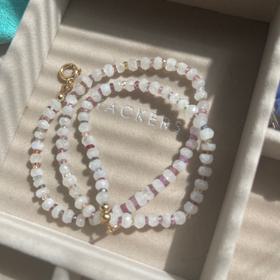 Moonstone and Rainbow Sapphire Necklace