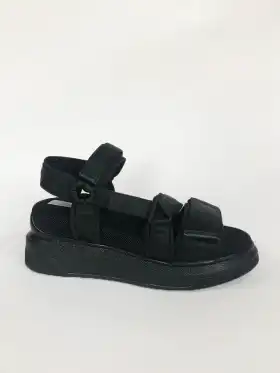 Velcro padded platform sandals vegan