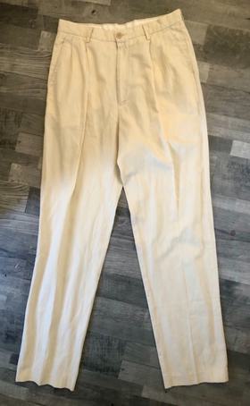 90’s Linen high waist pleat trousers