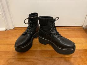 Platform lace-up boots