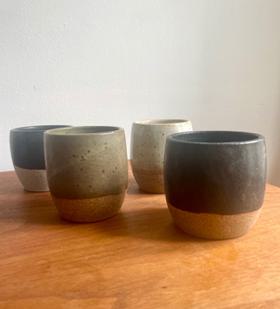 Handthrown ceramic cups set