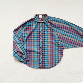 Incredible batwing sleeve check blouse