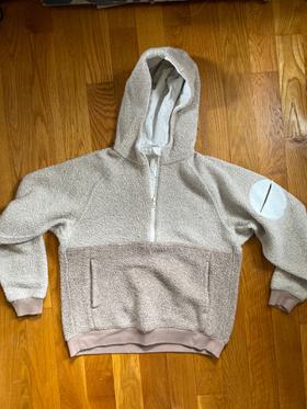 Megafleece half zip hoodie