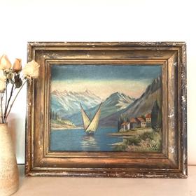 Alpine 1917 Oil Painting