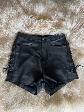 Heaven Can Wait Leather Shorts