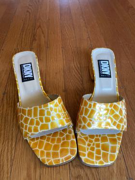 Yellow Slide Sandals