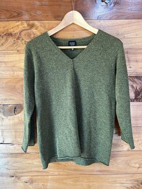 Merino Wool Green Sweater