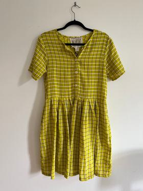 Tate dress (chartreuse)