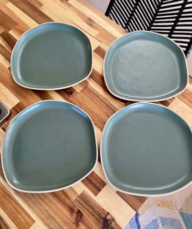 Set of 4 Organic Courgette Plates