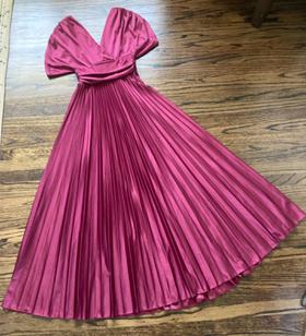 Vintage wrap maxi gown