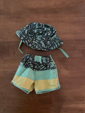 Baby Sun bucket hat and and Boardshorts