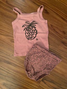 Pineapple tank and bloomers