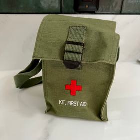 Vintage First Aid Canvas Bag