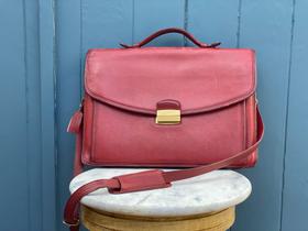 Cross Body Leather Briefcase