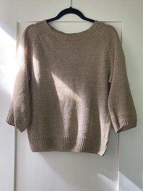 Linen Crew Neck Sweater