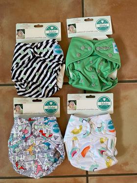 Convertible cloth diaper covers