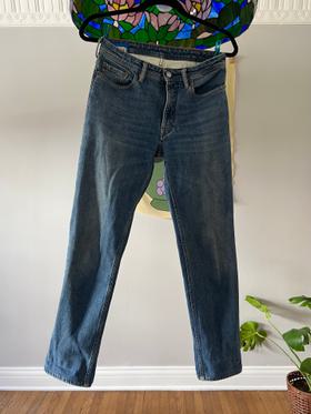 Mid-Rise Jeans Straight Leg Jeans