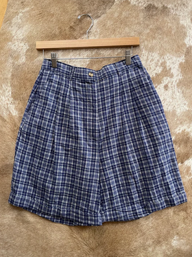 Vintage Linen Blend Shorts