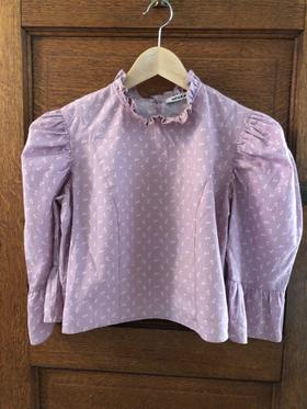 Lilac Cropped Blouse