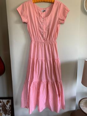 Vintage Pink Gingham Dress