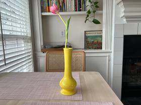 Vintage Yellow Vase