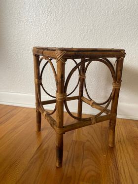 70’s bamboo plant stand