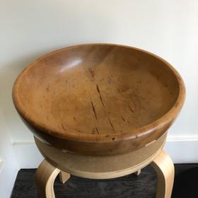 Solid whole maple wood large bowl