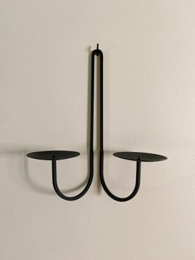 iron wall candle holder – double arm