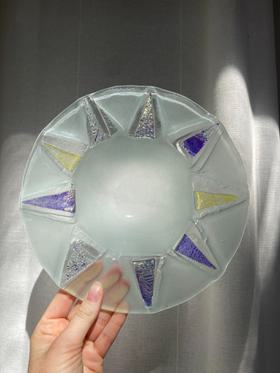 Handmade glass sun bowl