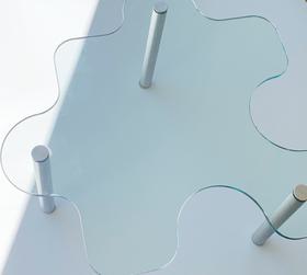Postmodern Glass Jigsaw Table