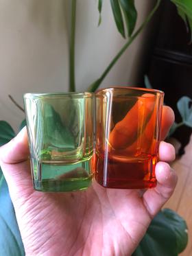 circleware coloured shot glasses