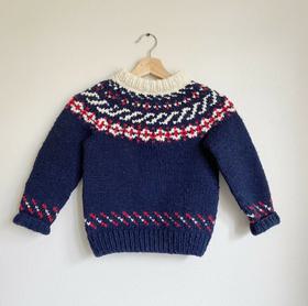 Hand knit Fair isle sweater
