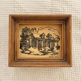 Miniature etching in shadow box