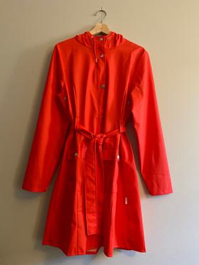 1206 Curve Red Rain Jacket