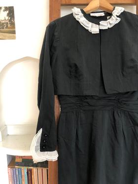 Black Wiggle Dress with Bolero Jacket