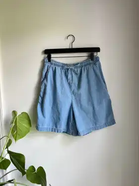 Chambray easy shorts