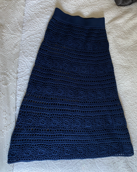 Marlin Crochet Midi Skirt