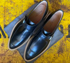 Mira Leather Loafer Monk Shoe