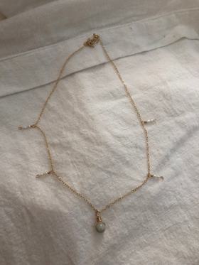 Sage Drop Necklace