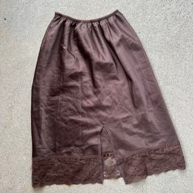 Chocolate slip skirt