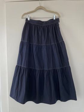 Pixie skirt - navy poplin
